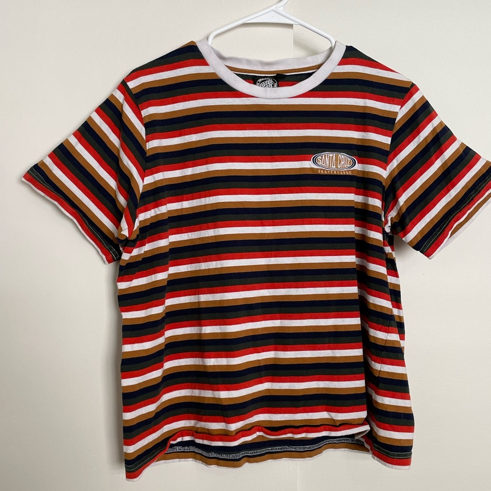 Brand Santa Cruz Skateboard boxy tee size large